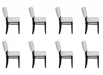 8x Dining Room Chairs Chair Armchair Set Lounge Club with Armrests Luxury
